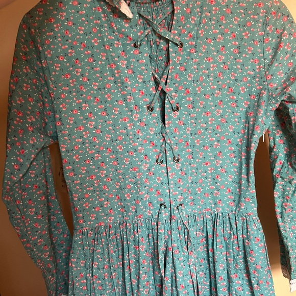 🙈SOLD🙈Vintage Handmade Corset Back Prairie Dress - Picture 6 of 6